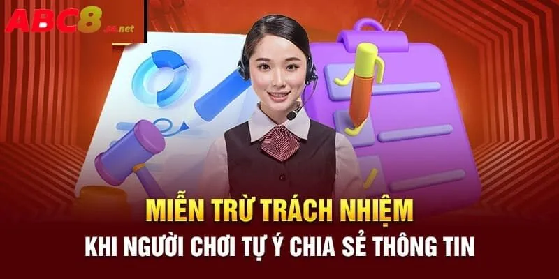Nhà cái miễn trách nhiệm khi người chơi tự ý làm lộ thông tin